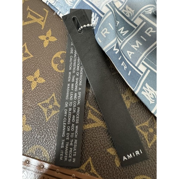 NWT Amiri Logo Print Silk Shorts - Picture 7 of 11